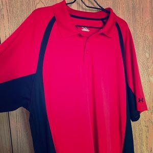 Under armor men’s red polo gently used